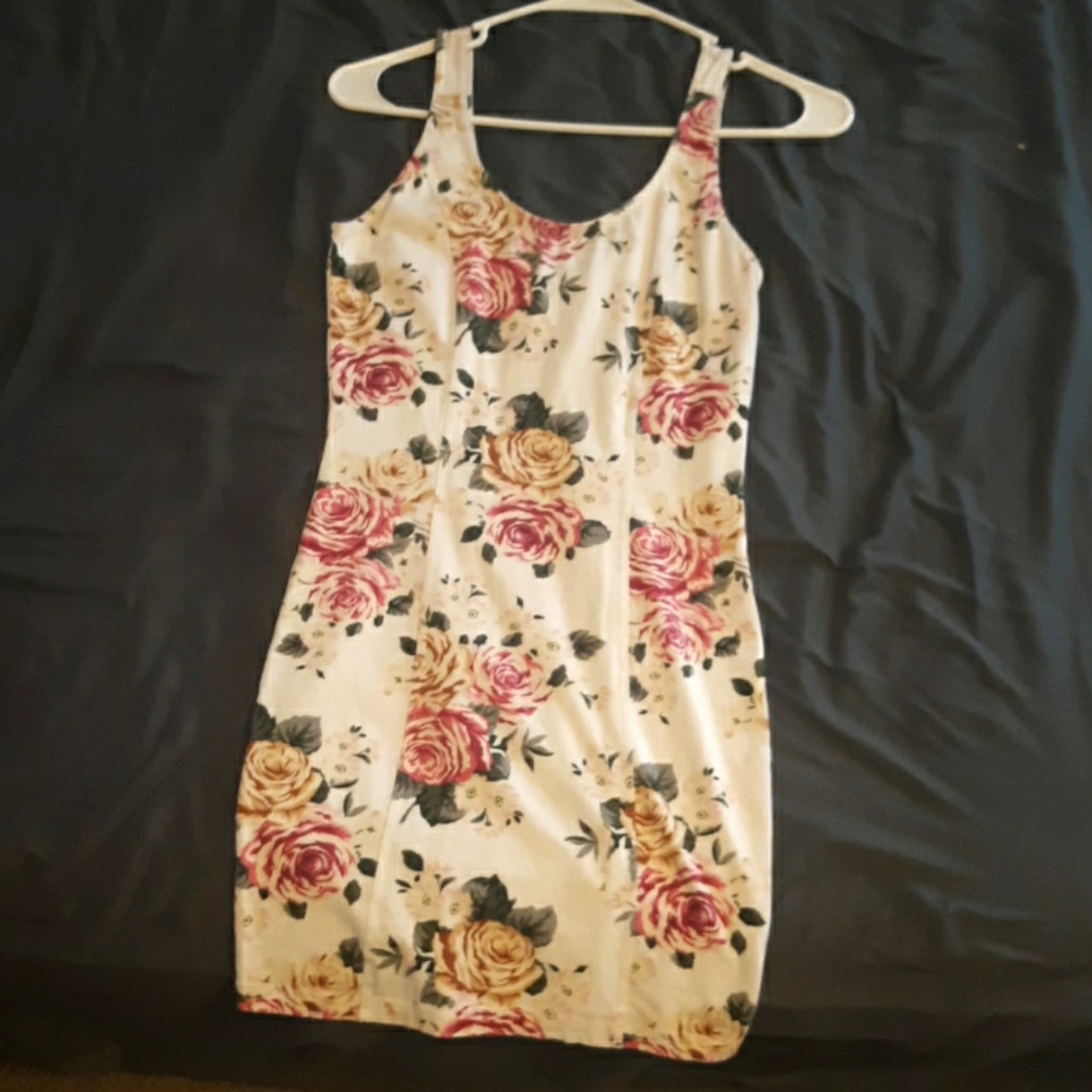 White floral dress